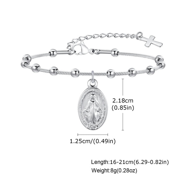 Elegant Gold Rosary Bracelet