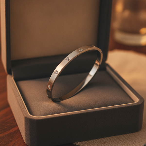 Luxury Stainless Steel Bangle Bracelet